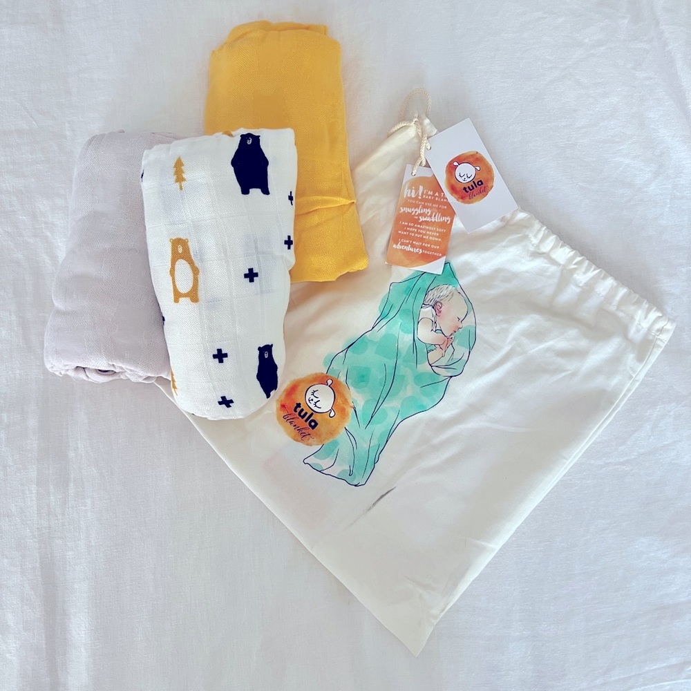 NEW Baby Tula blanket trio